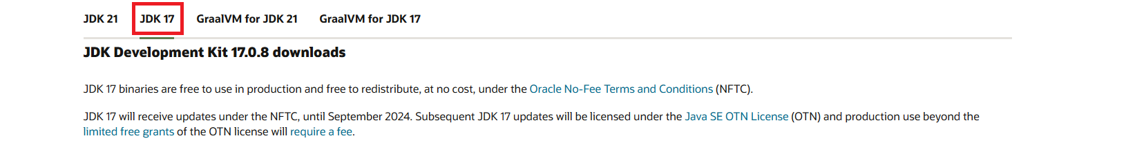 Choosing JDK Version